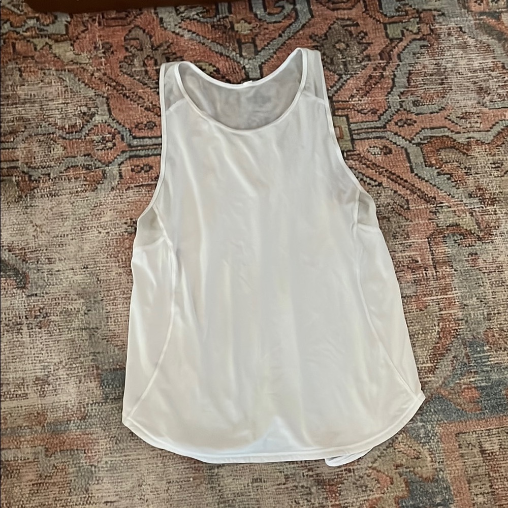 White Lululemon tank size 6